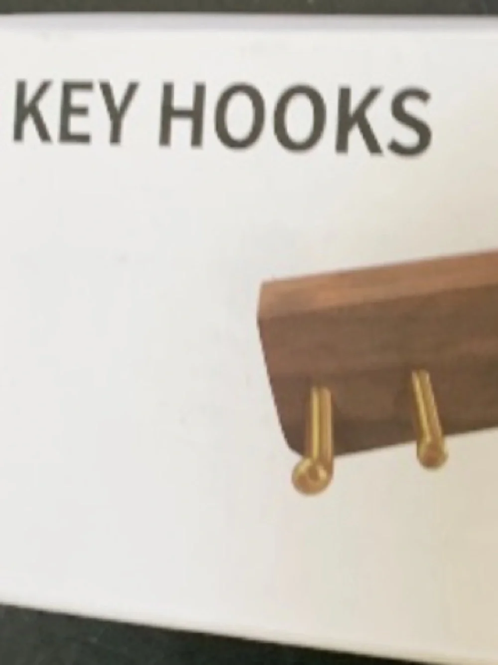Key Holder Wall Mount with Planter Tube 4 Brass Key Hooks
